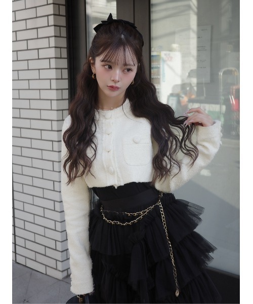 ツイードアンサンブルノースリミニワンピース（ワンピース）｜Darich