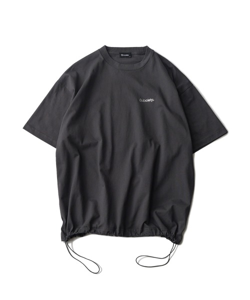Subciety（サブサエティ）の「Drawstring tee（Tシャツ/カットソー・メンズ・スミクロ/ホワイト/ブラック・MEDIUM/LARGE/X-LARGE）」の5枚目の写真