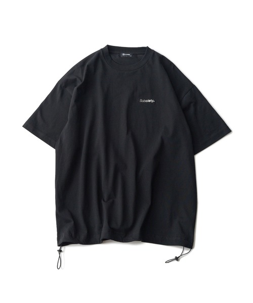 Subciety（サブサエティ）の「Drawstring tee（Tシャツ/カットソー・メンズ・スミクロ/ホワイト/ブラック・MEDIUM/LARGE/X-LARGE）」の7枚目の写真