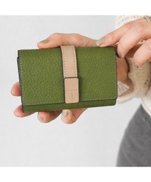 LASIEM（ラシエム）の「ミニ財布 レディース 本革 カードケース ベルト付き じゃばら スキミング防止（財布）」