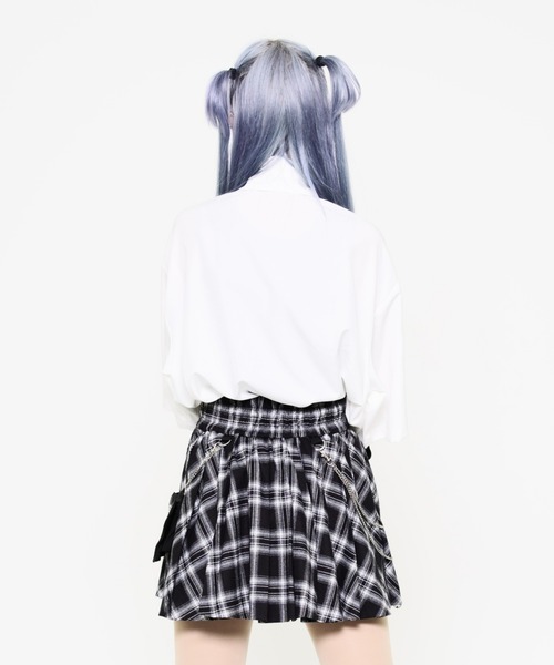 TRAVAS TOKYO(トラバス トウキョウ)の「『TRAVAS TOKYO/トラバス トーキョー』パンクスネクタイシャツ(シャツ/ブラウス・レディース・ブラック/ホワイト・FREE)」の8枚目の写真