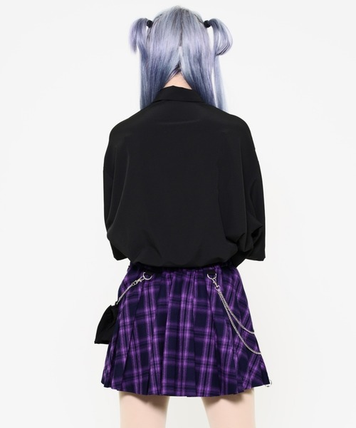 TRAVAS TOKYO(トラバス トウキョウ)の「『TRAVAS TOKYO/トラバス トーキョー』パンクスネクタイシャツ(シャツ/ブラウス・レディース・ブラック/ホワイト・FREE)」の14枚目の写真