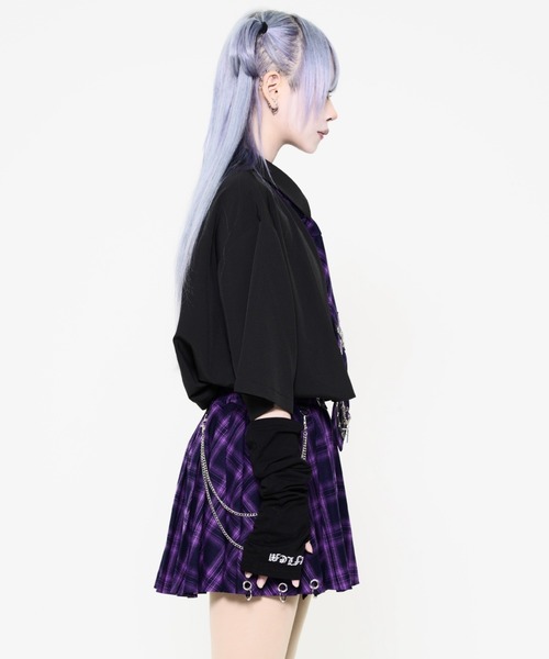 TRAVAS TOKYO(トラバス トウキョウ)の「『TRAVAS TOKYO/トラバス トーキョー』パンクスネクタイシャツ(シャツ/ブラウス・レディース・ブラック/ホワイト・FREE)」の13枚目の写真