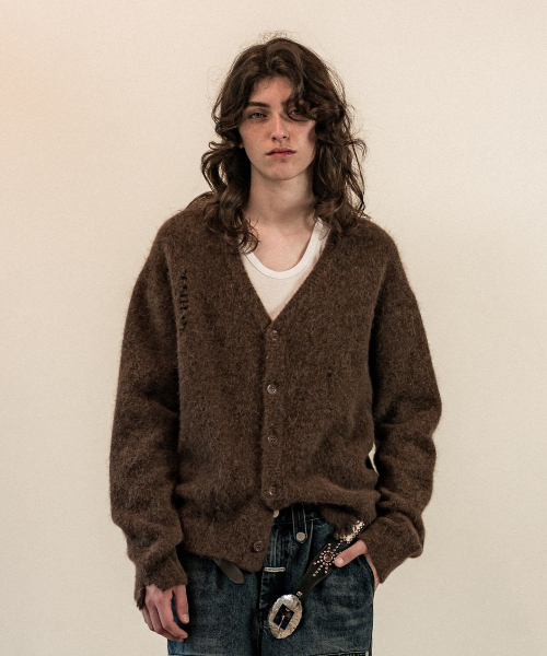 THEVINYLHOUSE（ザバイニルハウス）の「GRUNGE CARDIGAN BROWN（カーディガン/ボレロ・メンズ・その他・S/M/L）」の3枚目の写真