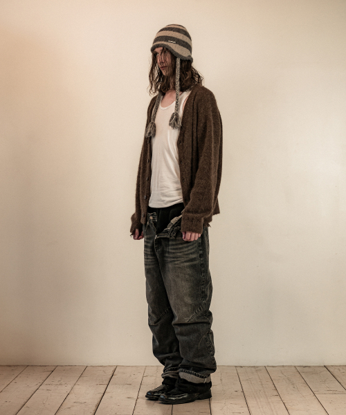 THEVINYLHOUSE（ザバイニルハウス）の「GRUNGE CARDIGAN BROWN（カーディガン/ボレロ・メンズ・その他・S/M/L）」の4枚目の写真