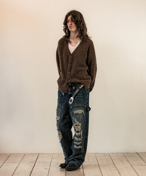 THEVINYLHOUSE（ザバイニルハウス）の「GRUNGE CARDIGAN BROWN（カーディガン/ボレロ・メンズ・その他・S/M/L）」の5枚目の写真
