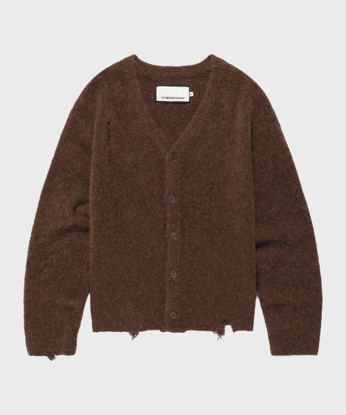 THEVINYLHOUSE（ザバイニルハウス）の「GRUNGE CARDIGAN BROWN（カーディガン/ボレロ・メンズ・その他・S/M/L）」の6枚目の写真