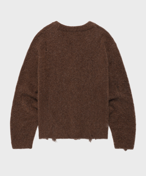 THEVINYLHOUSE（ザバイニルハウス）の「GRUNGE CARDIGAN BROWN（カーディガン/ボレロ・メンズ・その他・S/M/L）」の7枚目の写真