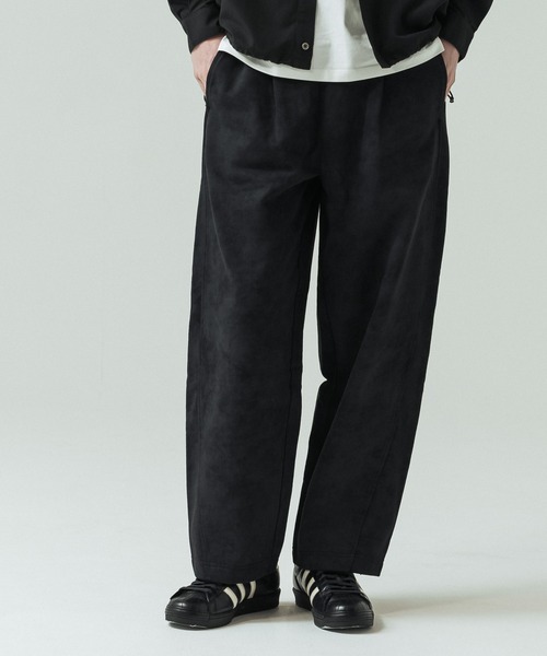 SLICK（スリック）の「【SLICK/スリック】Used Printed One Tuck Sweat Pants/ユーズドプリントワンタックスウェットパンツ/ビンテージ（スウェットパンツ・メンズ・ブラック/グレー・3/1/2）」の12枚目の写真