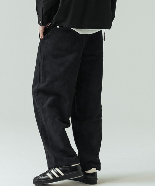SLICK（スリック）の「【SLICK/スリック】Used Printed One Tuck Sweat Pants/ユーズドプリントワンタックスウェットパンツ/ビンテージ（スウェットパンツ・メンズ・ブラック/グレー・3/1/2）」の14枚目の写真