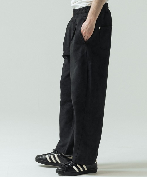 SLICK（スリック）の「【SLICK/スリック】Used Printed One Tuck Sweat Pants/ユーズドプリントワンタックスウェットパンツ/ビンテージ（スウェットパンツ・メンズ・ブラック/グレー・3/1/2）」の11枚目の写真