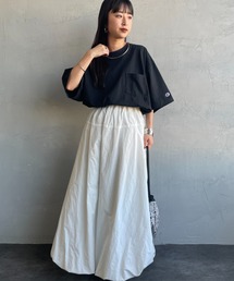 Champion（チャンピオン）の「【WEB先行予約】[Champion チャンピオン] 別注 スリーアイコン ロゴ刺繍 ポケットTシャツ（Tシャツ/カットソー）」