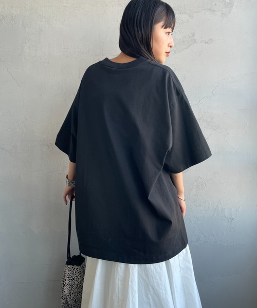 tappochan様ブラックのMサイズ Champion/チャンピオン] 別注 スリーアイコン ロゴ刺繍 ポケットT