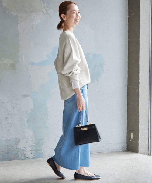 SLOBE IENA（スローブイエナ）の「《WEB限定/追加2》MARSEILLE ロゴスウェット（スウェット・レディース・チャコールグレー/グレー/アイボリー・FREE）」の5枚目の写真