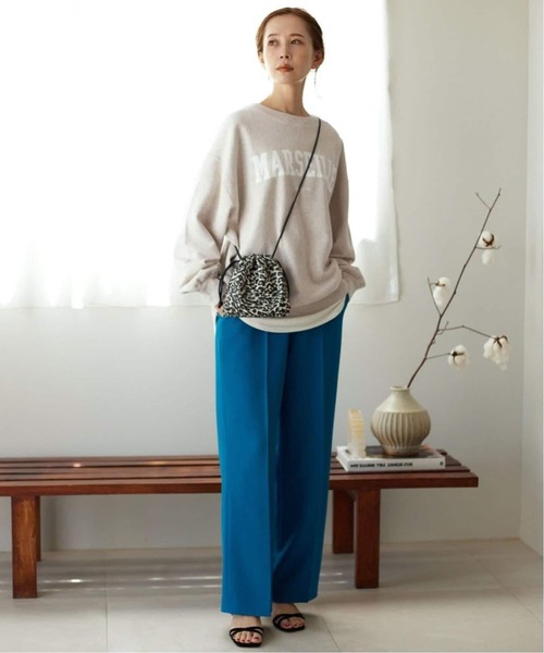 SLOBE IENA（スローブイエナ）の「《WEB限定/追加2》MARSEILLE ロゴスウェット（スウェット・レディース・チャコールグレー/グレー/アイボリー・FREE）」の7枚目の写真