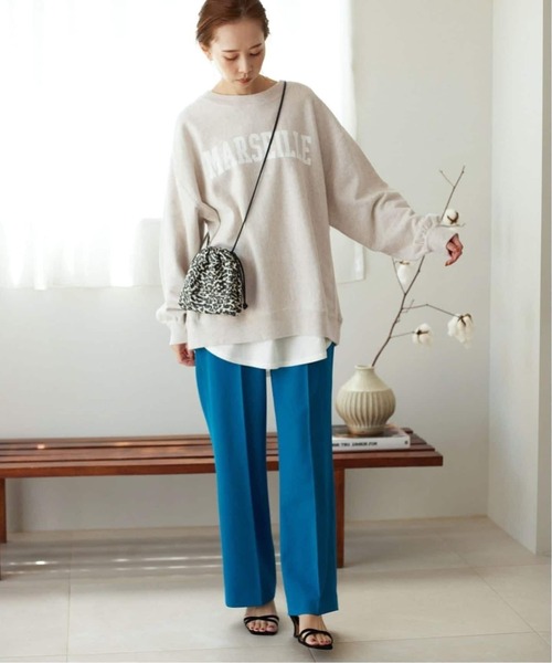 SLOBE IENA（スローブイエナ）の「《WEB限定/追加2》MARSEILLE ロゴスウェット（スウェット・レディース・チャコールグレー/グレー/アイボリー・FREE）」の8枚目の写真