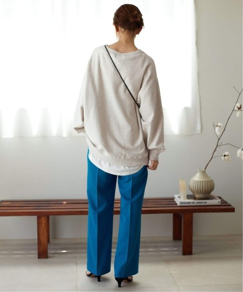 SLOBE IENA（スローブイエナ）の「《WEB限定/追加2》MARSEILLE ロゴスウェット（スウェット・レディース・チャコールグレー/グレー/アイボリー・FREE）」の10枚目の写真