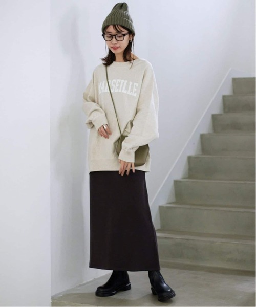 SLOBE IENA（スローブイエナ）の「《WEB限定/追加2》MARSEILLE ロゴスウェット（スウェット・レディース・チャコールグレー/グレー/アイボリー・FREE）」の14枚目の写真