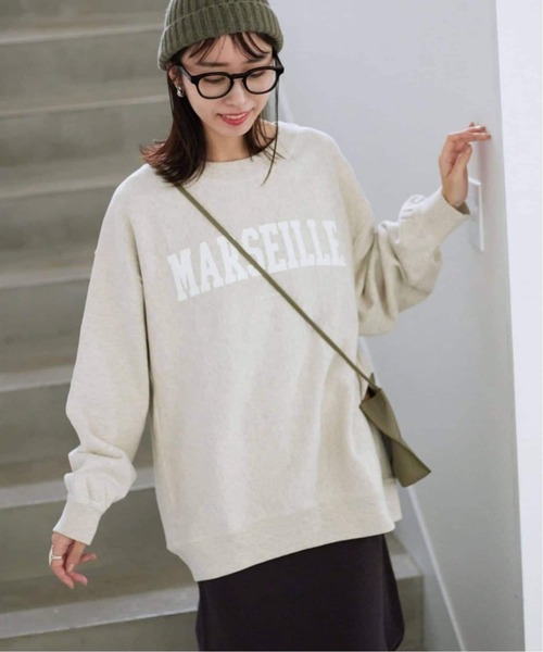 SLOBE IENA（スローブイエナ）の「《WEB限定/追加2》MARSEILLE ロゴスウェット（スウェット・レディース・チャコールグレー/グレー/アイボリー・FREE）」の16枚目の写真