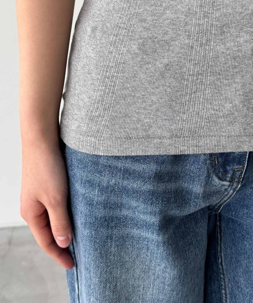 CANAL JEAN（キャナルジーン）の「Miller　パネルリブラウンドタンクトップ（タンクトップ・レディース・ブラック/ブラウン系その他/ヘザーグレー/ネイビー系/グリーン系その他・ONE SIZE）」の17枚目の写真