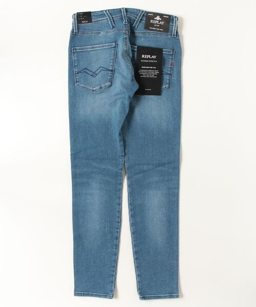 REPLAY（リプレイ）の「スリムフィットANBASS ブルーパワーストレッチデニム（デニムパンツ・メンズ・ブルー・W28xL32/W29xL32/W30xL32/W31xL32/W32xL32/W33xL32/W34xL32/W36xL32）」の8枚目の写真