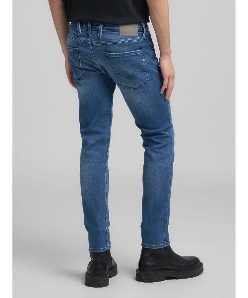 REPLAY（リプレイ）の「スリムフィットANBASS ブルーパワーストレッチデニム（デニムパンツ・メンズ・ブルー・W28xL32/W29xL32/W30xL32/W31xL32/W32xL32/W33xL32/W34xL32/W36xL32）」の3枚目の写真