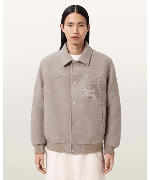 ALLSAINTS(オールセインツ)の「ROYCE WADDED PATCH JACKET | ROYCE WADDED パッチ ジャケット(その他アウター・メンズ・ブラウン系その他・S/M/L/XS)」の1枚目の写真