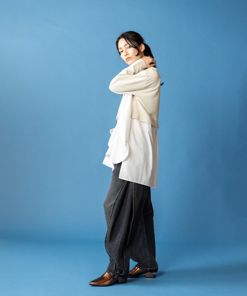 OSMOSIS（オズモーシス）の「ポインテッドトゥスリットパンプス（パンプス・レディース・シルバー系その他/ブロンズ/ホワイト・24.5cm/24cm/23.5cm）」の8枚目の写真