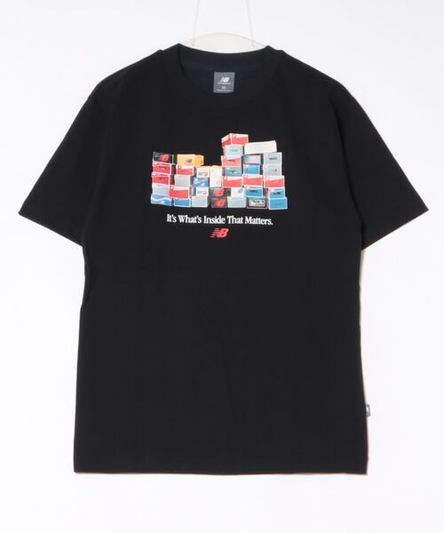 NEW BALANCE(ニューバランス)の「New Balance ニューバランス M ボックスT ショートスリーブ MT61H0DXBK BK(Tシャツ/カットソー・メンズ・ブラック・XX-LARGE/X-LARGE/LARGE/MEDIUM/SMALL)」の1枚目の写真