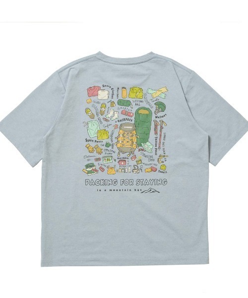 TIGORA(ティゴラ)の「ティゴラ TIGORA グラフィック半袖T パッキングリスト(Tシャツ/カットソー・レディース・ホワイト/ペールイエロー/サックスブルー・S/M/L/XL)」の4枚目の写真