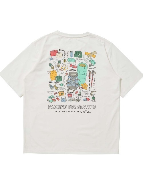 TIGORA(ティゴラ)の「ティゴラ TIGORA グラフィック半袖T パッキングリスト(Tシャツ/カットソー・レディース・ホワイト/ペールイエロー/サックスブルー・S/M/L/XL)」の8枚目の写真