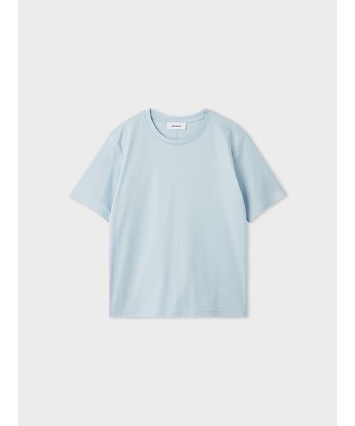 MIESROHE(ミースロエ)の「【洗える】ボクシークルーネックTシャツ(Tシャツ/カットソー・レディース・ライトブルー/チャコールグレー/ベージュ/ホワイト・F)」の4枚目の写真