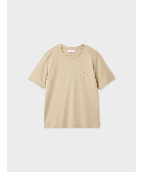 MIESROHE(ミースロエ)の「【洗える】ボクシークルーネックTシャツ(Tシャツ/カットソー・レディース・ライトブルー/チャコールグレー/ベージュ/ホワイト・F)」の20枚目の写真