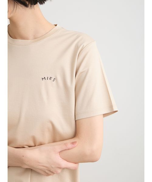 MIESROHE(ミースロエ)の「【洗える】ボクシークルーネックTシャツ(Tシャツ/カットソー・レディース・ライトブルー/チャコールグレー/ベージュ/ホワイト・F)」の11枚目の写真