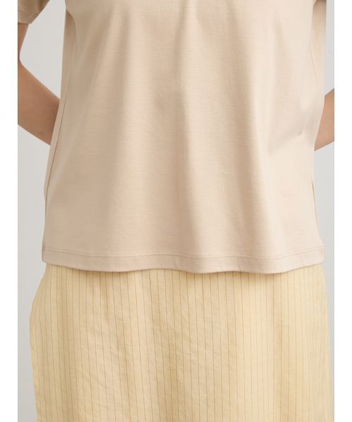 MIESROHE(ミースロエ)の「【洗える】ボクシークルーネックTシャツ(Tシャツ/カットソー・レディース・ライトブルー/チャコールグレー/ベージュ/ホワイト・F)」の12枚目の写真