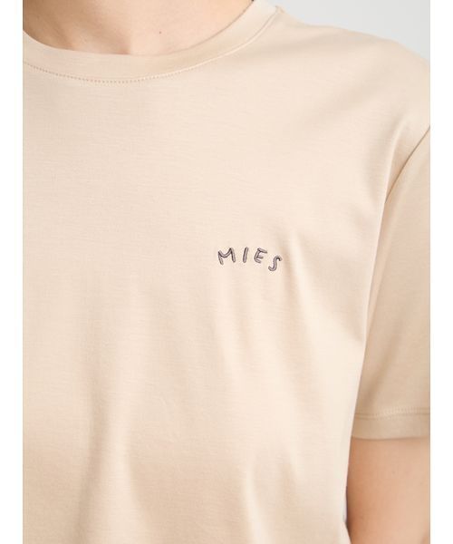 MIESROHE(ミースロエ)の「【洗える】ボクシークルーネックTシャツ(Tシャツ/カットソー・レディース・ライトブルー/チャコールグレー/ベージュ/ホワイト・F)」の13枚目の写真