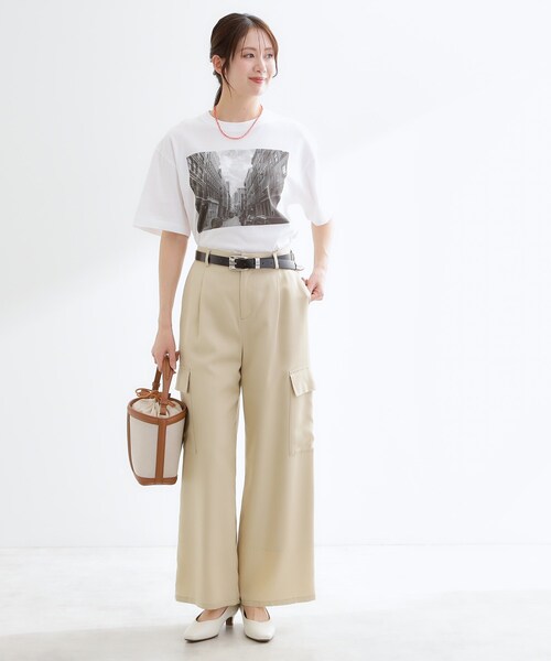 Reflect(リフレクト)の「【STAR&STRIPE】フォトTシャツ(Tシャツ/カットソー・レディース・オフホワイト/ホワイト系3・00)」の4枚目の写真