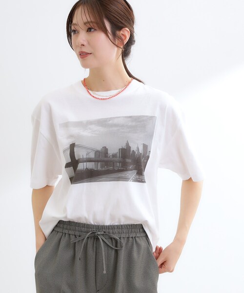 Reflect(リフレクト)の「【STAR&STRIPE】フォトTシャツ(Tシャツ/カットソー・レディース・オフホワイト/ホワイト系3・00)」の6枚目の写真