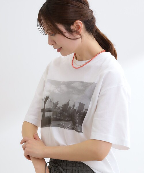 Reflect(リフレクト)の「【STAR&STRIPE】フォトTシャツ(Tシャツ/カットソー・レディース・オフホワイト/ホワイト系3・00)」の7枚目の写真