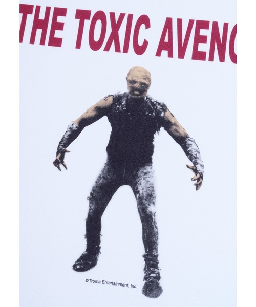 MEDICOM TOY(メディコムトイ)の「MLE × The Toxic Avenger "THREAT" TEE(Tシャツ/カットソー・メンズ・ブルー/レッド・SMALL/MEDIUM/LARGE/X-LARGE)」の4枚目の写真
