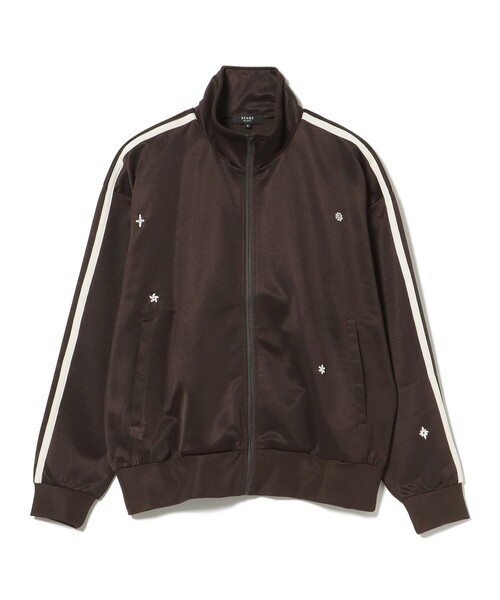 BEAMS HEART(ビームスハート)の「スタッズ エンブレム トラックジャケット【ストレッチ】(ジャージ・メンズ・ブラウン/ネイビー・SMALL/MEDIUM/LARGE)」の7枚目の写真