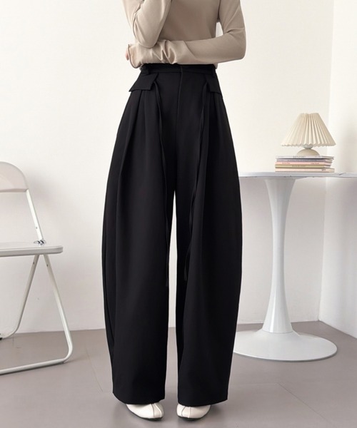 ABITOKYO(アビトーキョー)の「ハイウエストコークンパンツ(その他パンツ・レディース・ベージュ/カーキ/ブラック・M/S/L)」の1枚目の写真