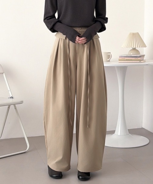 ABITOKYO(アビトーキョー)の「ハイウエストコークンパンツ(その他パンツ・レディース・ベージュ/カーキ/ブラック・M/S/L)」の5枚目の写真