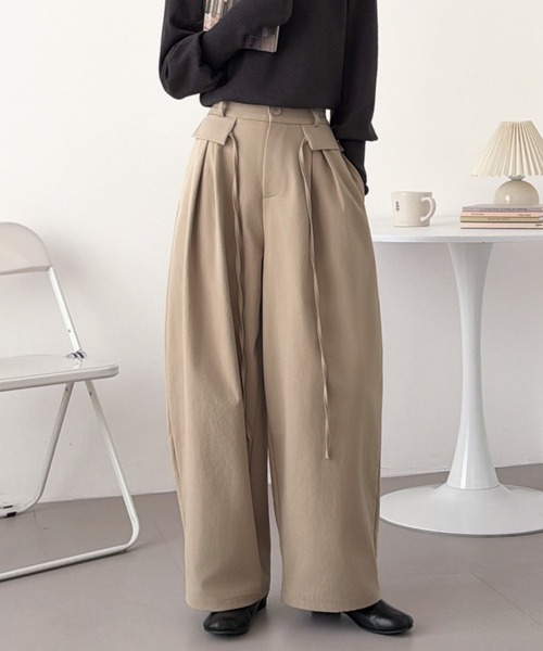 ABITOKYO(アビトーキョー)の「ハイウエストコークンパンツ(その他パンツ・レディース・ベージュ/カーキ/ブラック・M/S/L)」の22枚目の写真