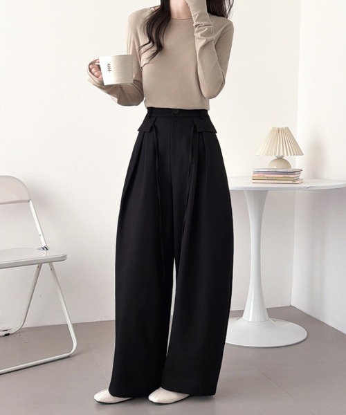 ABITOKYO(アビトーキョー)の「ハイウエストコークンパンツ(その他パンツ・レディース・ベージュ/カーキ/ブラック・M/S/L)」の17枚目の写真