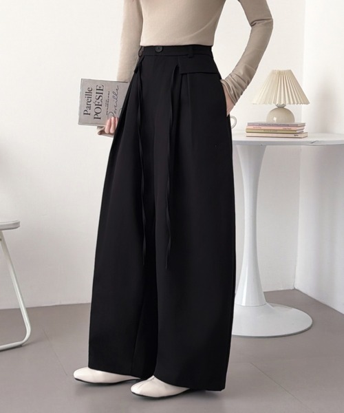 ABITOKYO(アビトーキョー)の「ハイウエストコークンパンツ(その他パンツ・レディース・ベージュ/カーキ/ブラック・M/S/L)」の9枚目の写真