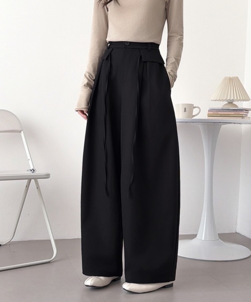 ABITOKYO(アビトーキョー)の「ハイウエストコークンパンツ(その他パンツ・レディース・ベージュ/カーキ/ブラック・M/S/L)」の10枚目の写真