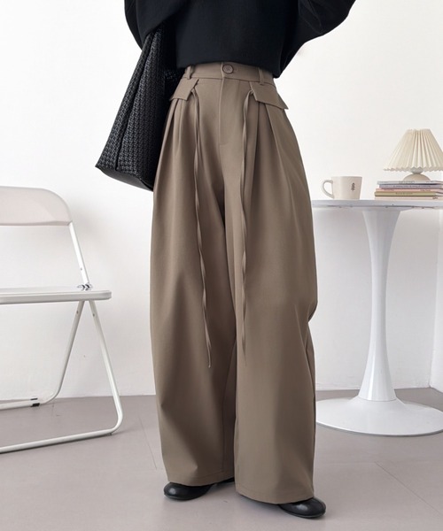 ABITOKYO(アビトーキョー)の「ハイウエストコークンパンツ(その他パンツ・レディース・ベージュ/カーキ/ブラック・M/S/L)」の8枚目の写真