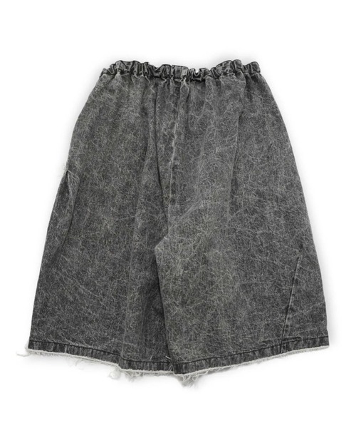my beautiful landlet(マイビューティフルランドレット)の「【my beautiful landlet】 PIGMENT PRINT WASHED DENIM WIDE HALF PANTS - black(デニムパンツ・メンズ・ブラック・0/1)」の7枚目の写真