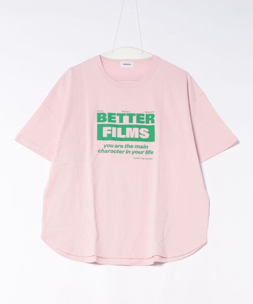 GENERATOR(ジェネレーター)の「GENERATOR/ジェネレーター BETTER FILMS Tシャツ(Tシャツ/カットソー・レディース・ホワイト/ピンク/ブラック・F)」の3枚目の写真